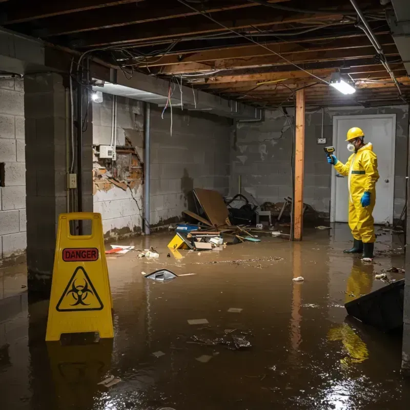 Flooded Basement Electrical Hazard in Pirtleville, AZ Property